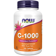 NOW C-1000 With Rose Hips & Bioflavonoids (100 Tablets)