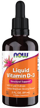 NOW Liquid Vitamin D-3 (2 Fl. oz/400IU)