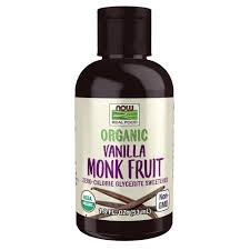NOW Organic Vanilla Monk Fruit 1.8 fl oz