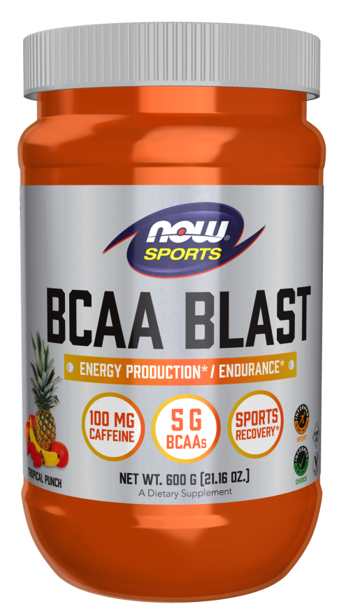 NOW Sports BCAA Blast Tropical Punch 16oz