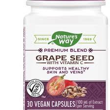 Nature's Way Premium Blend Grape Seed w/ Vitamin C (100mg, 30 V Caps)