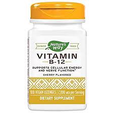 Nature's Way Vitamin B-12 (2000MG 100 Vegan Lozenges)