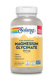 SOLARAY Magnesium Glycinate 350mg (120 VEG CAPS)