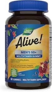 Alive Men's 50+ Multivitamin Gummy
