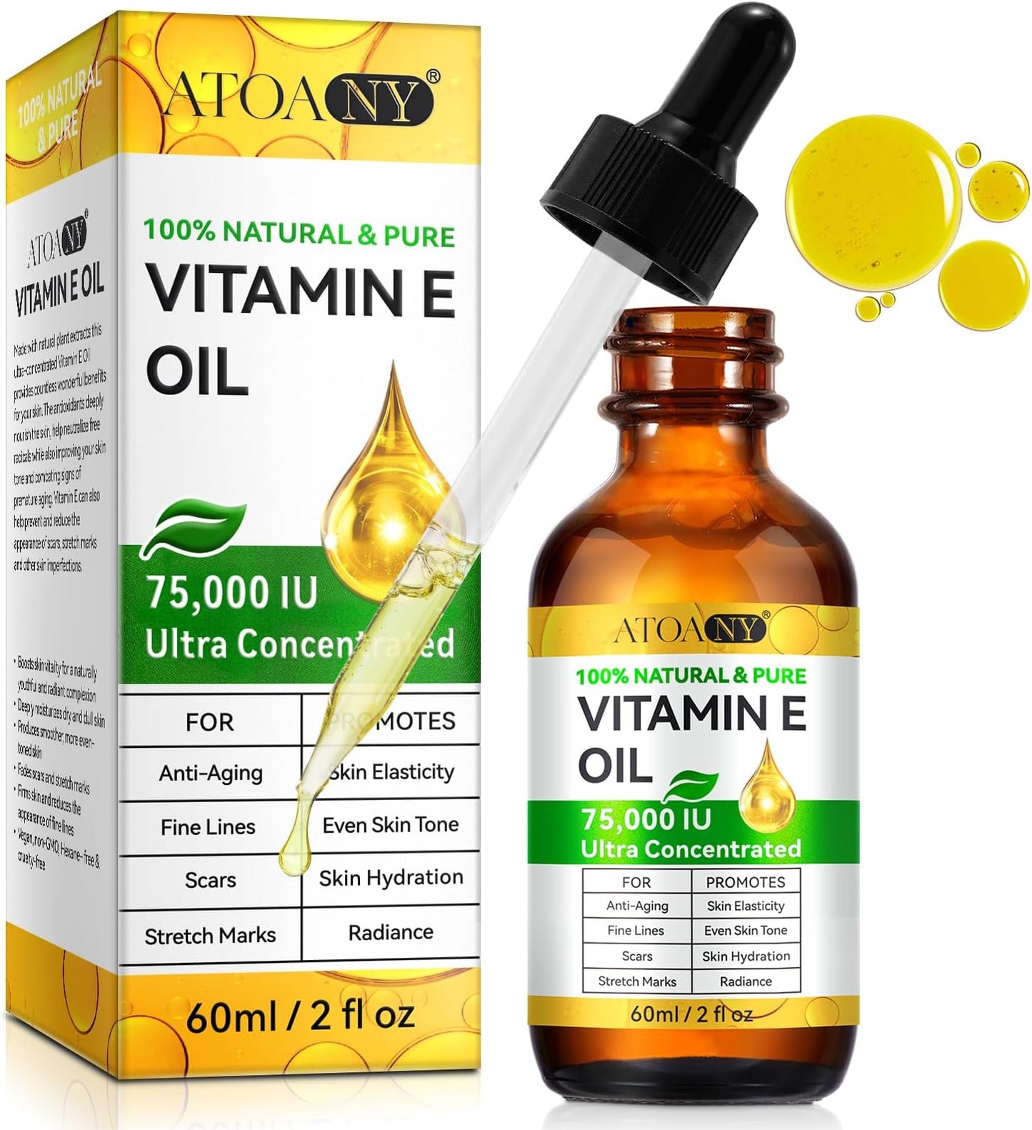 Atoany Vitamin E Oil 2fl oz