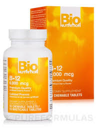 BIO NUTRITION B-12 6000mcg (50 Chewable Tablets)