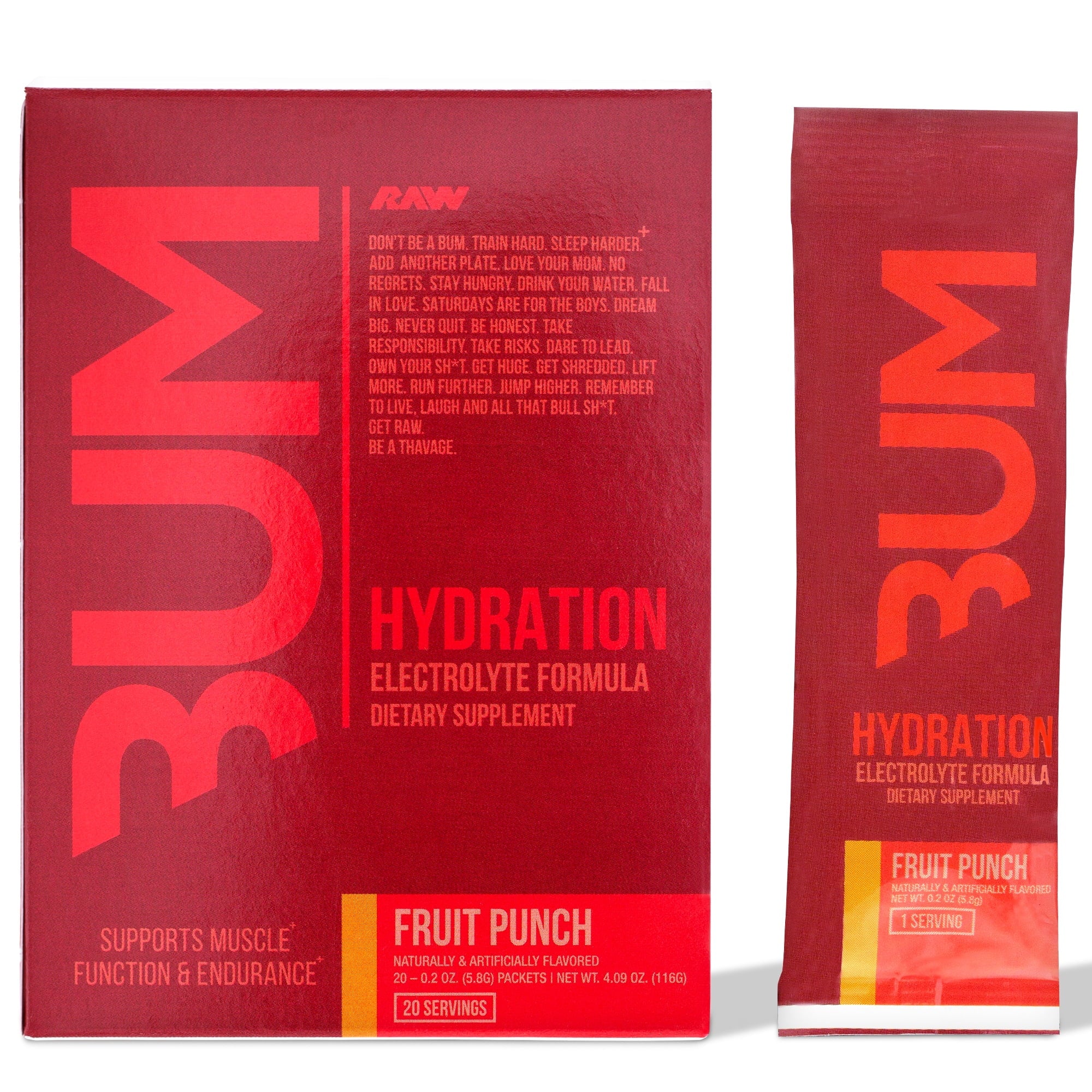 Bum Hydration Fruit Punch Sachet 0.2oz
