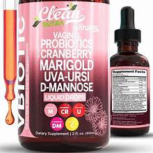 Vbiotic Vaginal Probiotics cranberry liquid drop