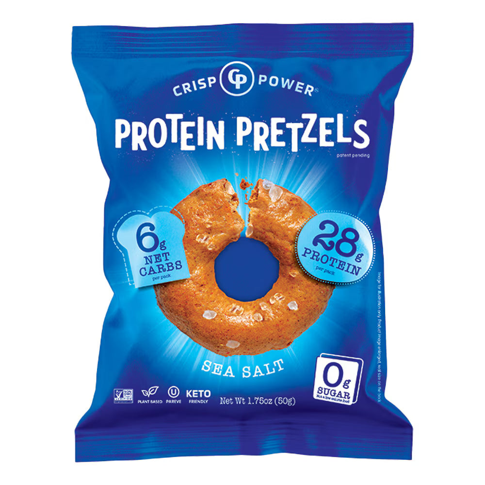 Crisp Power Protein Pretzels Sea Salt 1.75 oz