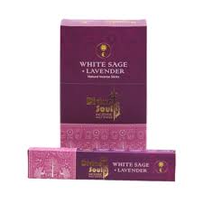 DIVINE SOUL Incense Holy Sticks (White Sage + Lavender)