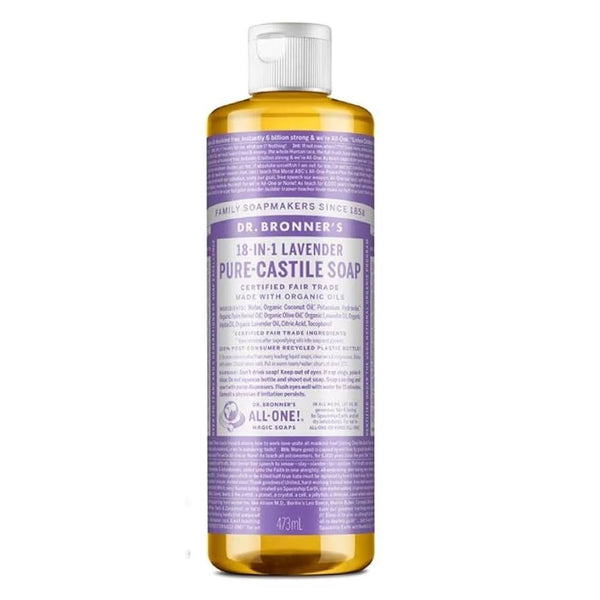 Dr. Bronner's 18 in 1 Pure Castile Magic Soap (Lavender) 16oz