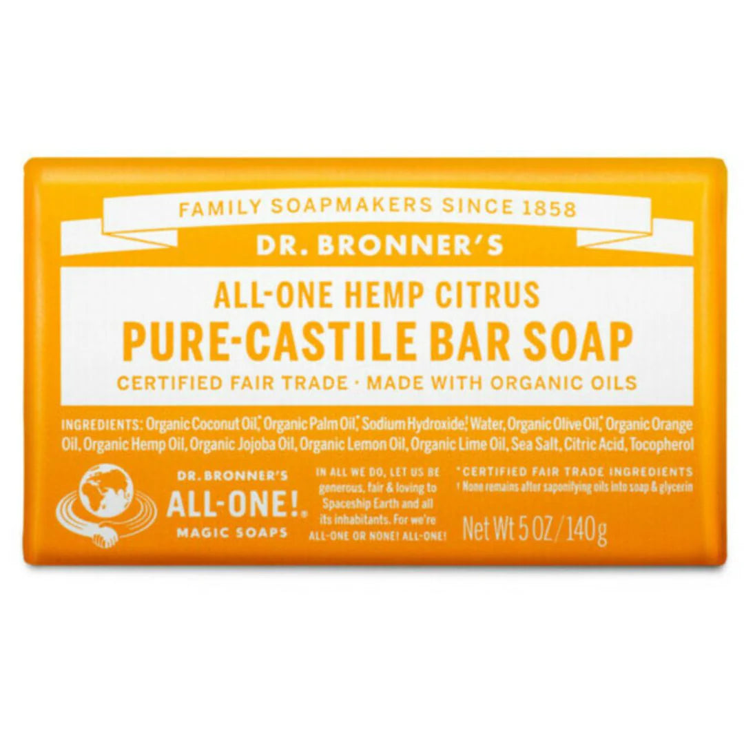 DR Bronner's Castile Citrus Hemp Bar