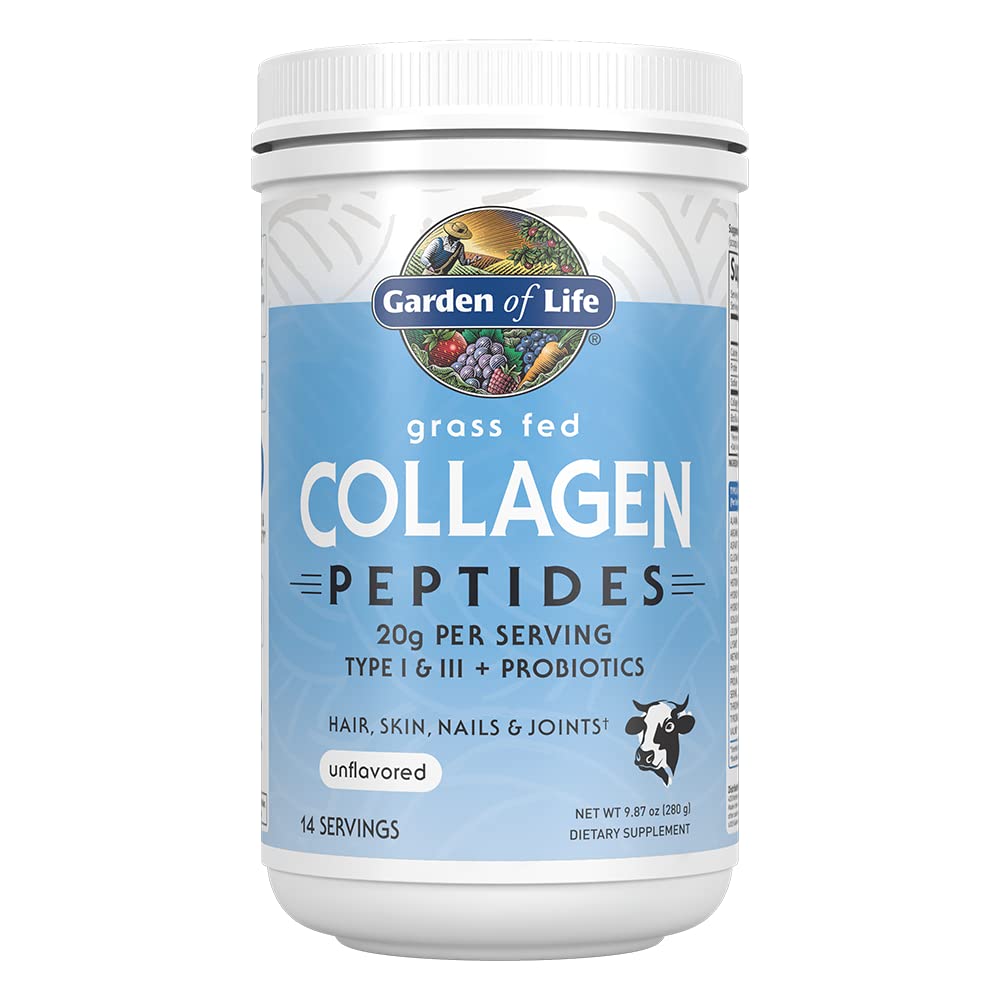 Garden Of Life Collagen Peptides Type I & II + Probiotics  (Unflavoured) 9.87oz