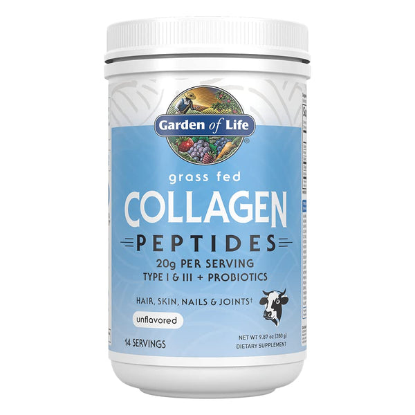 Garden Of Life Collagen Peptides Type I & II + Probiotics  (Unflavoured) 9.87oz