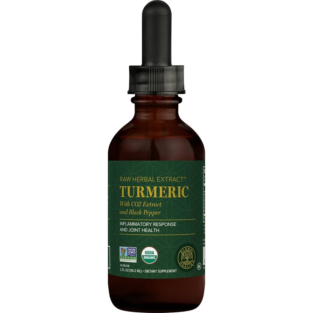 GLOBAL HEALING Turmeric Liquid 2 fl oz