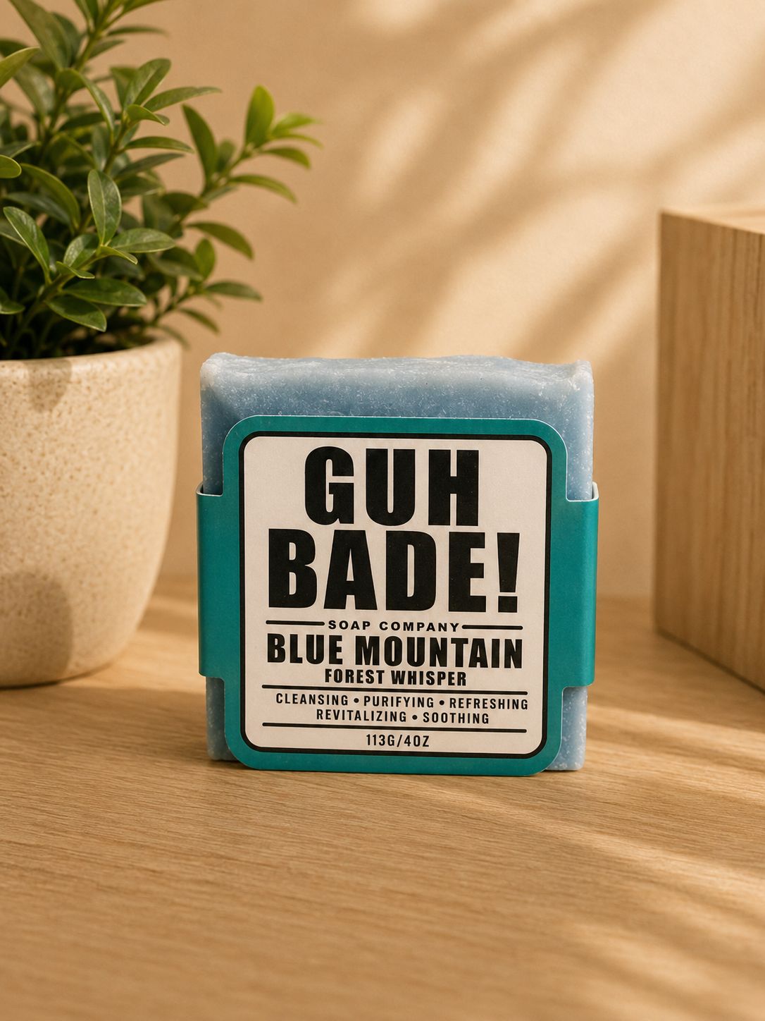 Guh Bade Soap- Blue Mountain Forest Whisper 4 oz
