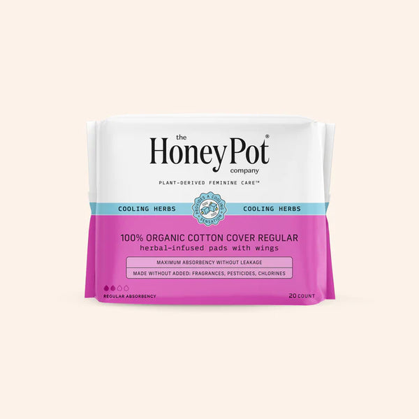 Honey Pot Cotton Pads Regular Absorbency 20