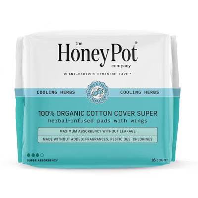 Honey Pot Cotton Pads Super Absorbency 16