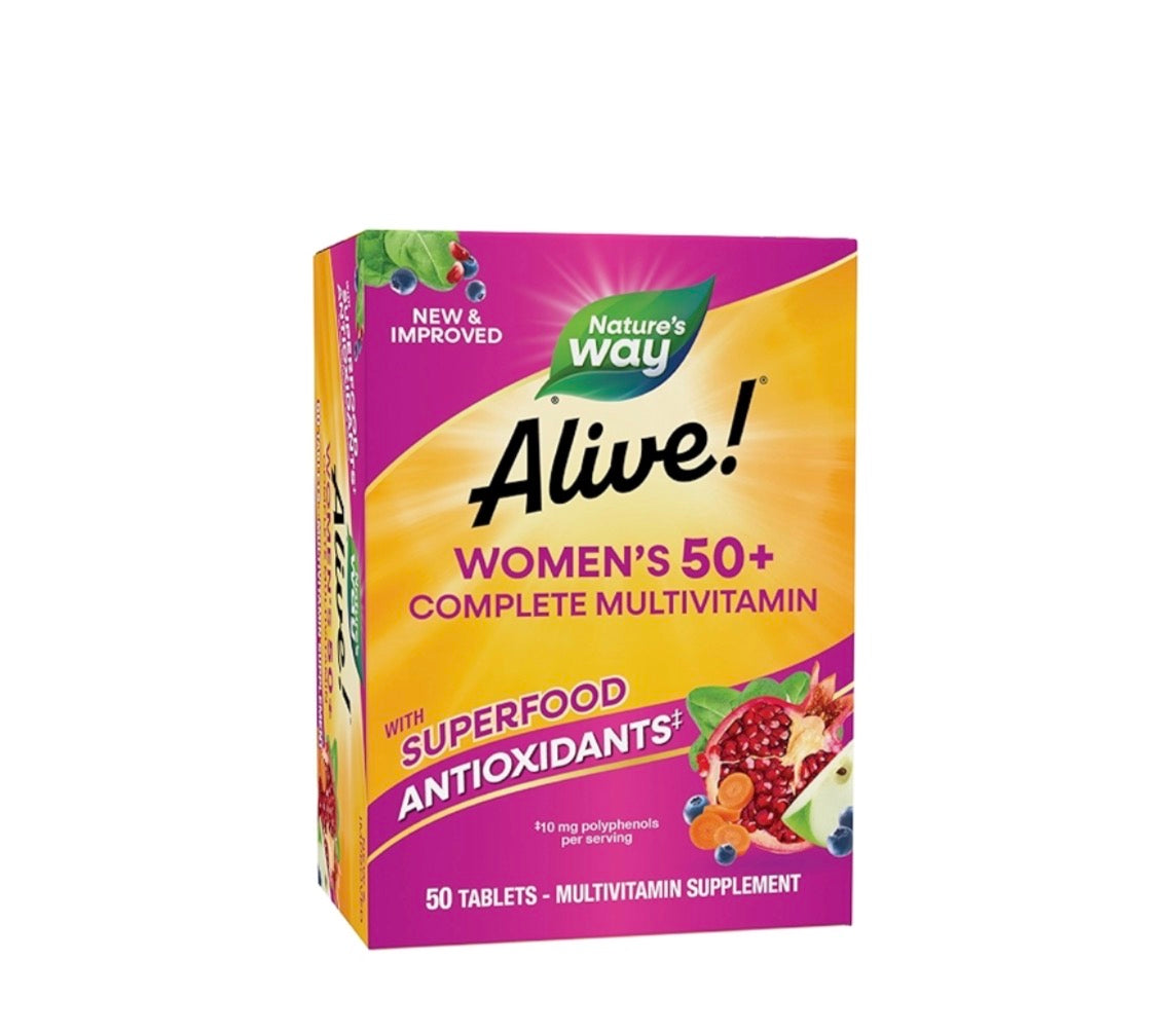 Alive Women's 50+ Complete Multivitamin w/ Superfood Antioxidants (50tabs)