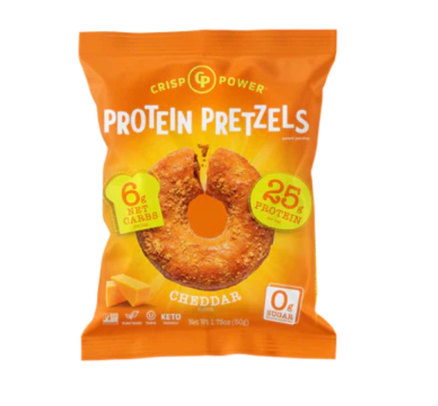 Crisp Power Protein Pretzels Cheddar 1.75oz