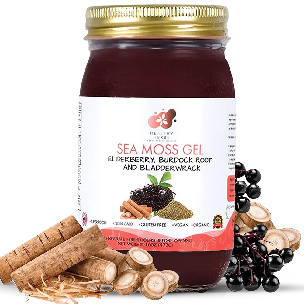 K's Golden Sea Moss Gel w Bladderwrack