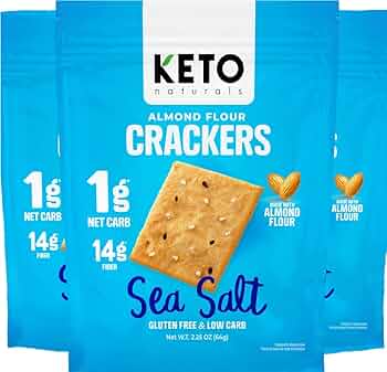 Keto Naturals Almond Flour Crackers (Sea Salt)