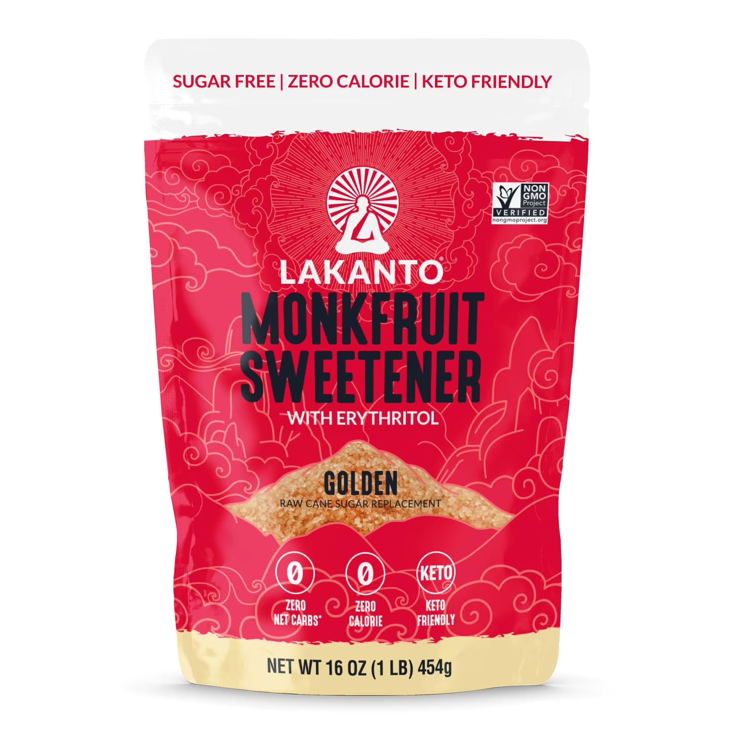 Lakanto Monkfruit Sweetener (Golden) 16oz