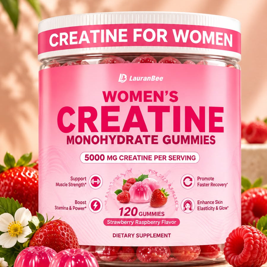 Laranbee Creatine Monohydrate Gummies +Collagen- 120counts (Women)