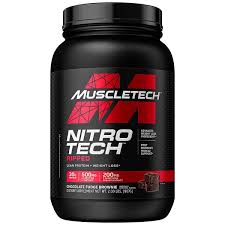 MUSCLETECH Nitro Tech Ripped (Chocolate Fudge Brownie) 2LBS