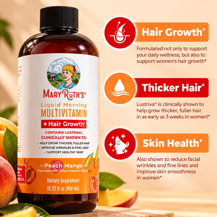 Mary Ruth Liquid Multi + Hair Growth (15 fl oz)