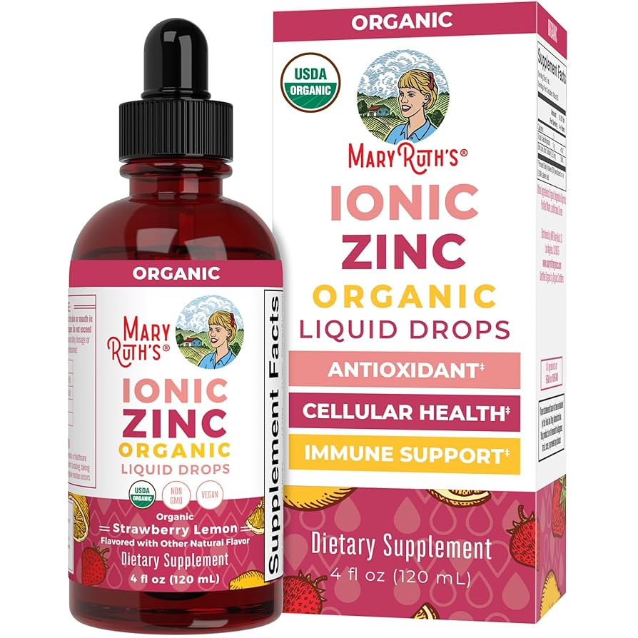 Mary Ruth's Ionic Zinc Drops (Strawberry Lemon) 4 fl oz