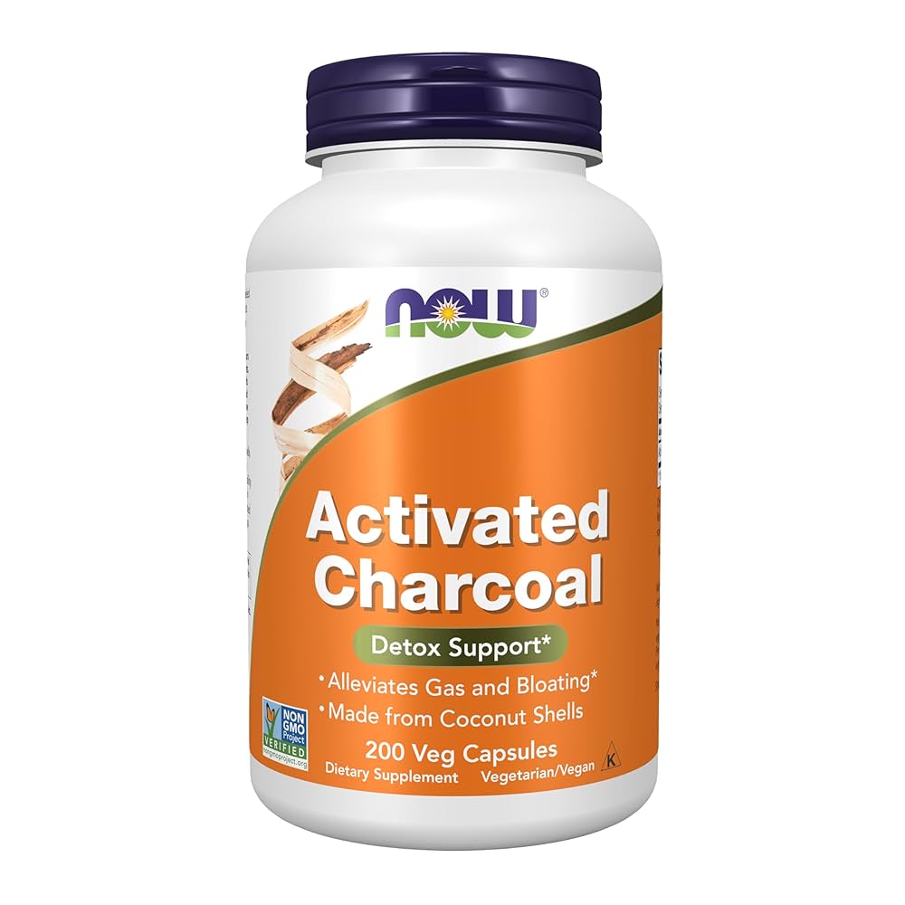 NOW Activated Charcoal 250 caps