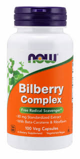 NOW Bilberry Complex  80mg/100 V Caps