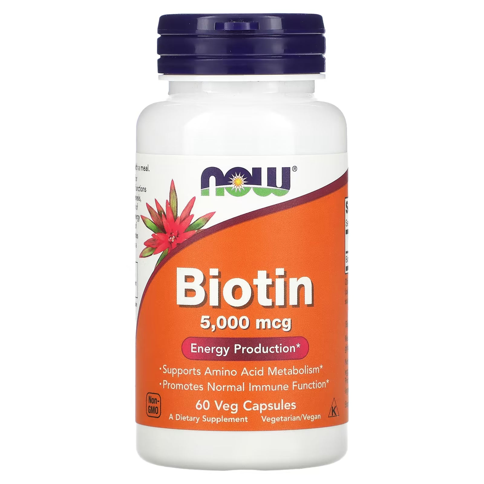 NOW Biotin 5000MCG 60 Caps