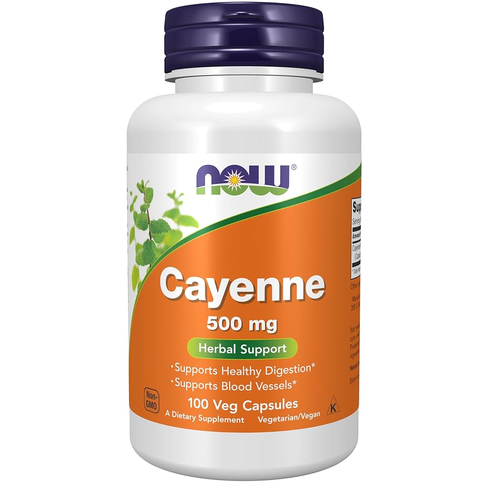 NOW Cayenne 500mg (100 V Caps)