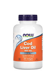 NOW Cod Liver Oil 650mg 250 Softgel