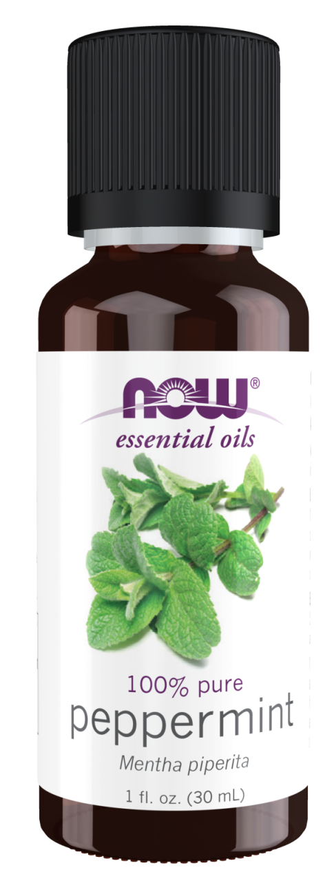 NOW  Essential Oils 100% Pure PEPPERMINT OIL 1FL. oz/30ml