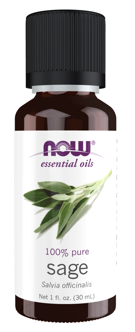 NOW  Essential Oils 100% Pure  SAGE 1FL. oz/30ml
