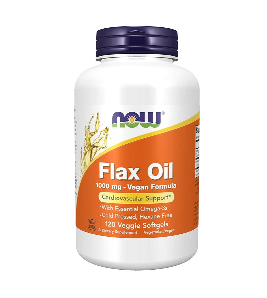 NOW Flax Oil 1000mg 120 Softgel