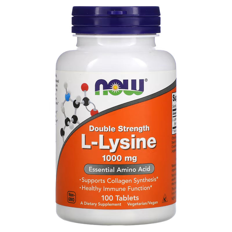 NOW L-Lysine 1000mg 100 Tablets