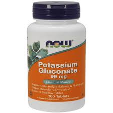 NOW Potassium Gluconate 99mg (100Tabs)