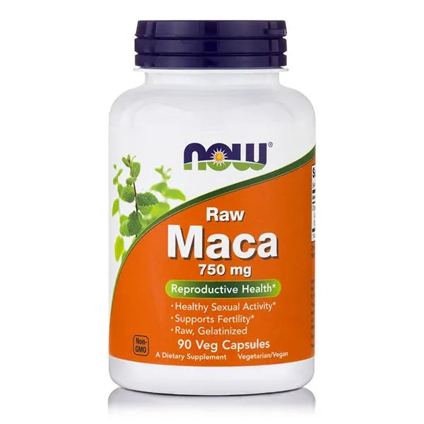 NOW Raw Maca 750 mg 90 Vcaps