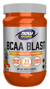 NOW Sports BCAA Blast Tropical Punch 16oz