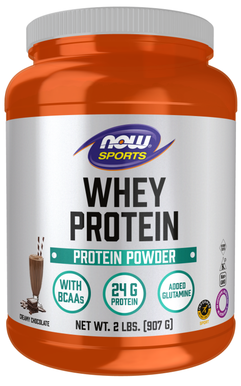 NOW Sports Whey Protein 2LBS/907G (Creamy Chocolate)