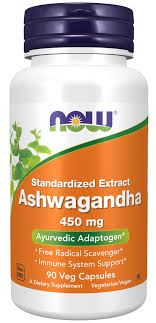 NOW Standardized Extract Ashwagandha 450mg (90 V Caps)