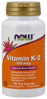 NOW Vitamin K-2 100mcg (100Vcaps)