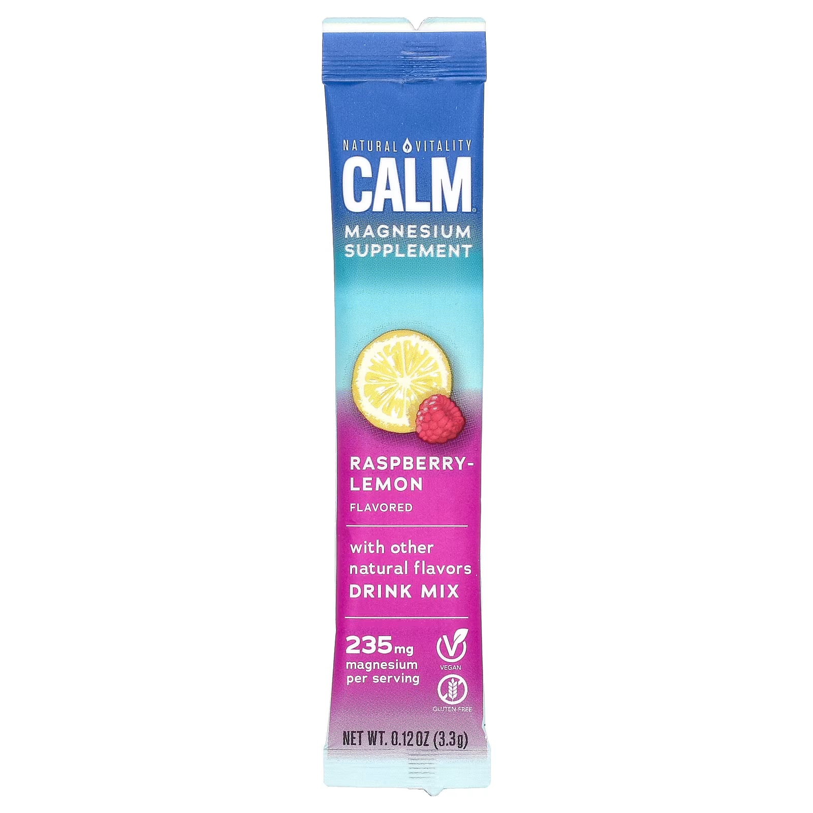 Natural Vitality Calm Magnesium Supplement(Raspberry Lemon) 0.12 oz