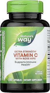 Nature's Way Extra Strength Vitamin C w/ Rose Hips (1000mg, 100 Caps)