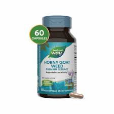 Nature's Way Horny Goat Weed Premium Extract (500mg, 60 V Caps)
