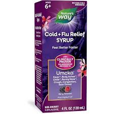 Nature's Way Umcka Cold + Flu Syrup (120ml) Berry Flavored